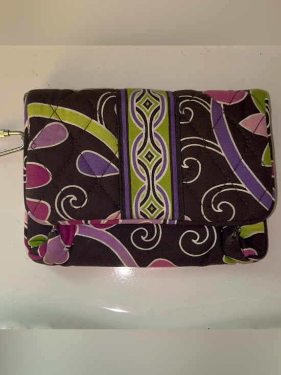 Vera Bradley Handbags - Vera Bradley Euro Trifold Wallet in "Purple Punch"